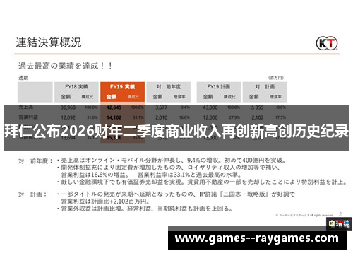 拜仁公布2026财年二季度商业收入再创新高创历史纪录